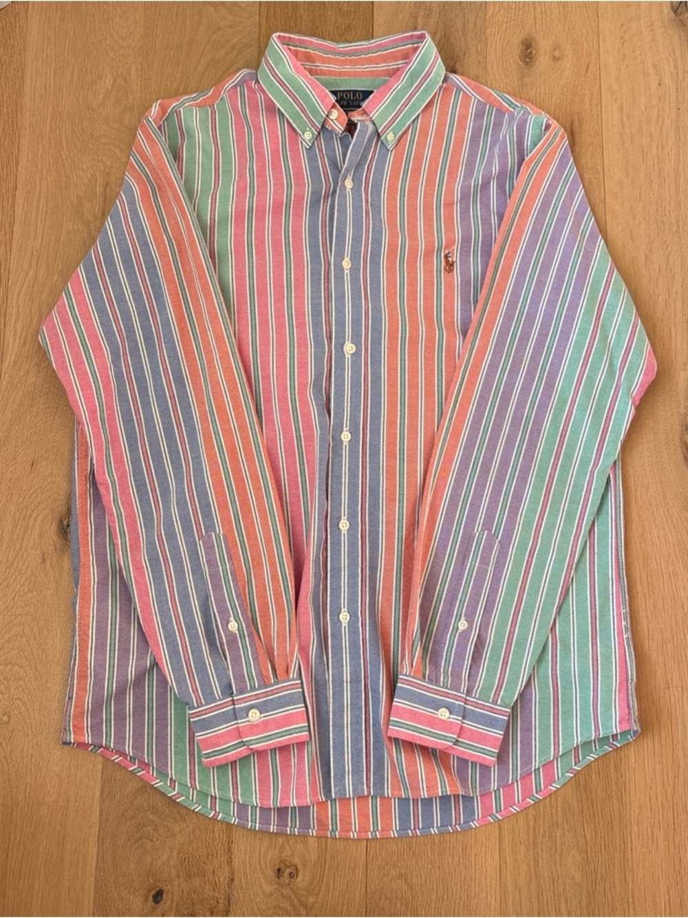 Polo Ralph Lauren Men’s Button Up Shirt Long Sleeve Multi-Stripe